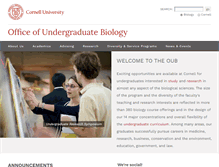 Tablet Screenshot of biology.cornell.edu
