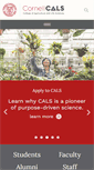 Mobile Screenshot of cals.cornell.edu