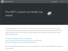 Tablet Screenshot of nbtc.cornell.edu