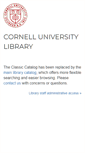 Mobile Screenshot of catalog.library.cornell.edu