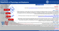 Desktop Screenshot of physiology.med.cornell.edu