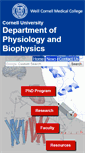 Mobile Screenshot of physiology.med.cornell.edu