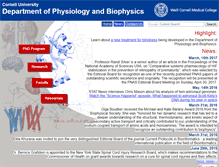 Tablet Screenshot of physiology.med.cornell.edu