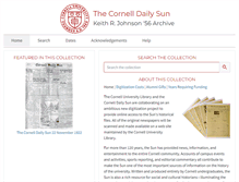 Tablet Screenshot of cdsun.library.cornell.edu