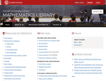 Tablet Screenshot of mathematics.library.cornell.edu