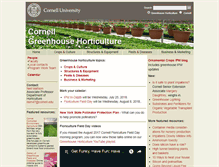 Tablet Screenshot of greenhouse.cornell.edu