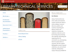 Tablet Screenshot of lts.library.cornell.edu