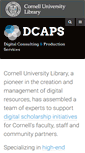 Mobile Screenshot of dcaps.library.cornell.edu