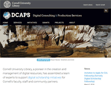 Tablet Screenshot of dcaps.library.cornell.edu