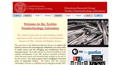 Desktop Screenshot of nanotextiles.human.cornell.edu