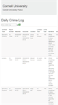 Mobile Screenshot of dailycrimelog.cupolice.cornell.edu