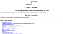 Desktop Screenshot of mathlab.cit.cornell.edu