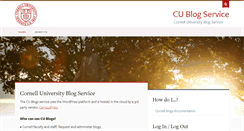Desktop Screenshot of blogs.cornell.edu