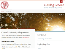 Tablet Screenshot of blogs.cornell.edu