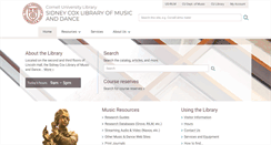 Desktop Screenshot of music.library.cornell.edu