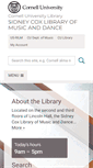 Mobile Screenshot of music.library.cornell.edu