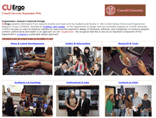 Tablet Screenshot of ergo.human.cornell.edu