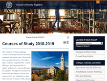 Tablet Screenshot of courses.cornell.edu