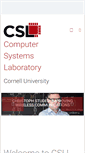 Mobile Screenshot of csl.cornell.edu