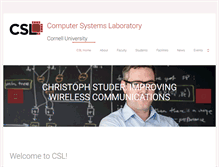 Tablet Screenshot of csl.cornell.edu