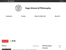 Tablet Screenshot of philosophy.cornell.edu
