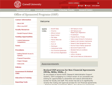 Tablet Screenshot of osp.cornell.edu