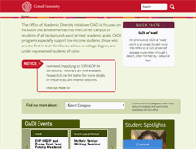 Tablet Screenshot of oadi.cornell.edu