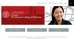 Desktop Screenshot of johnson.cornell.edu