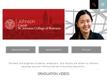 Tablet Screenshot of johnson.cornell.edu