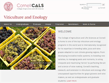 Tablet Screenshot of grapesandwine.cals.cornell.edu