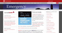 Desktop Screenshot of emergency.cornell.edu