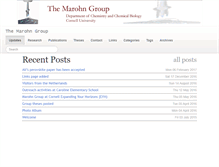 Tablet Screenshot of marohn.chem.cornell.edu