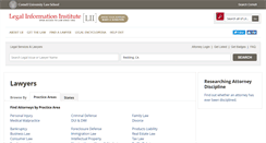 Desktop Screenshot of lawyers.law.cornell.edu