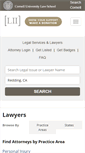 Mobile Screenshot of lawyers.law.cornell.edu