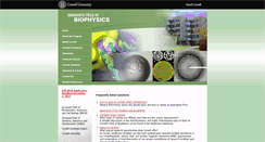 Desktop Screenshot of biophysics.cornell.edu