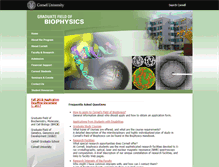 Tablet Screenshot of biophysics.cornell.edu