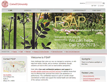 Tablet Screenshot of fsap.cornell.edu