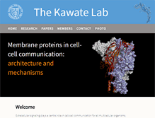 Tablet Screenshot of kawatelab.vet.cornell.edu