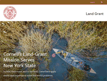 Tablet Screenshot of landgrant.cornell.edu