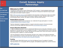 Tablet Screenshot of csip.cornell.edu