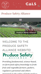 Mobile Screenshot of producesafetyalliance.cornell.edu