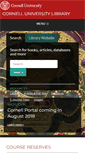 Mobile Screenshot of library.cornell.edu