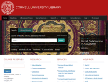 Tablet Screenshot of library.cornell.edu