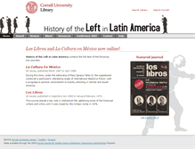 Tablet Screenshot of izquierda.library.cornell.edu