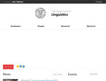 Tablet Screenshot of linguistics.cornell.edu