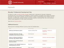 Tablet Screenshot of edudevday.outreach.cornell.edu