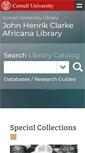Mobile Screenshot of africana.library.cornell.edu