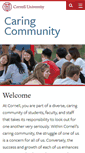 Mobile Screenshot of caringcommunity.cornell.edu
