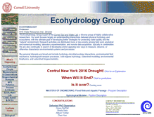Tablet Screenshot of hydrology.bee.cornell.edu