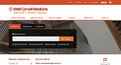 Desktop Screenshot of library.weill.cornell.edu